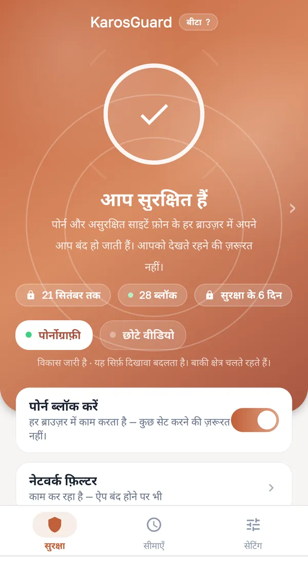 वयस्क सामग्री ब्लॉक करना